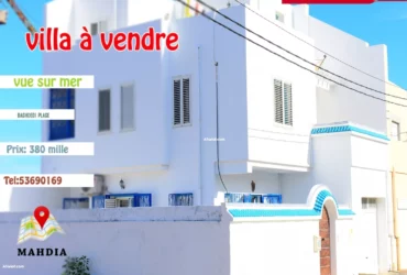 A vendre villa style americain vue mer