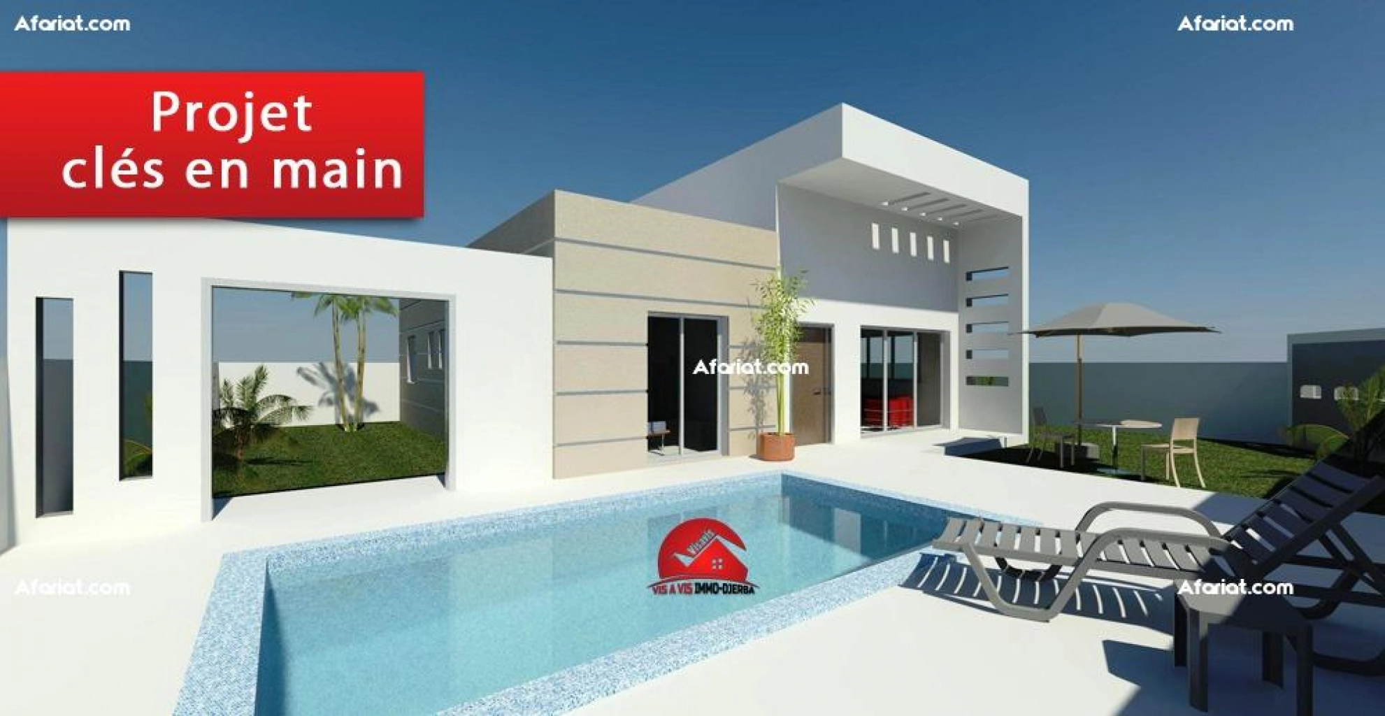 A vendre un projet moderne d une villa a houmt souk djerba