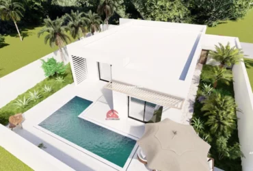Projet de villa avec piscine à houmt souk djerba- réf p624