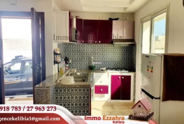 Un appartement avec jardin à #ezzahra_kelibia, à150 m de la plage