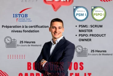 Réduction 20% formation istqb , scrum master psm / pspo