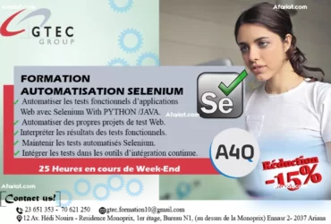 Réduction -20% formation selenium | afariat.com