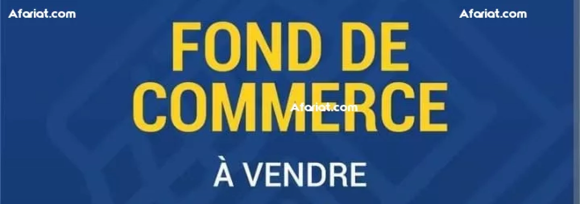 Fonds de Commerce Menzah 5