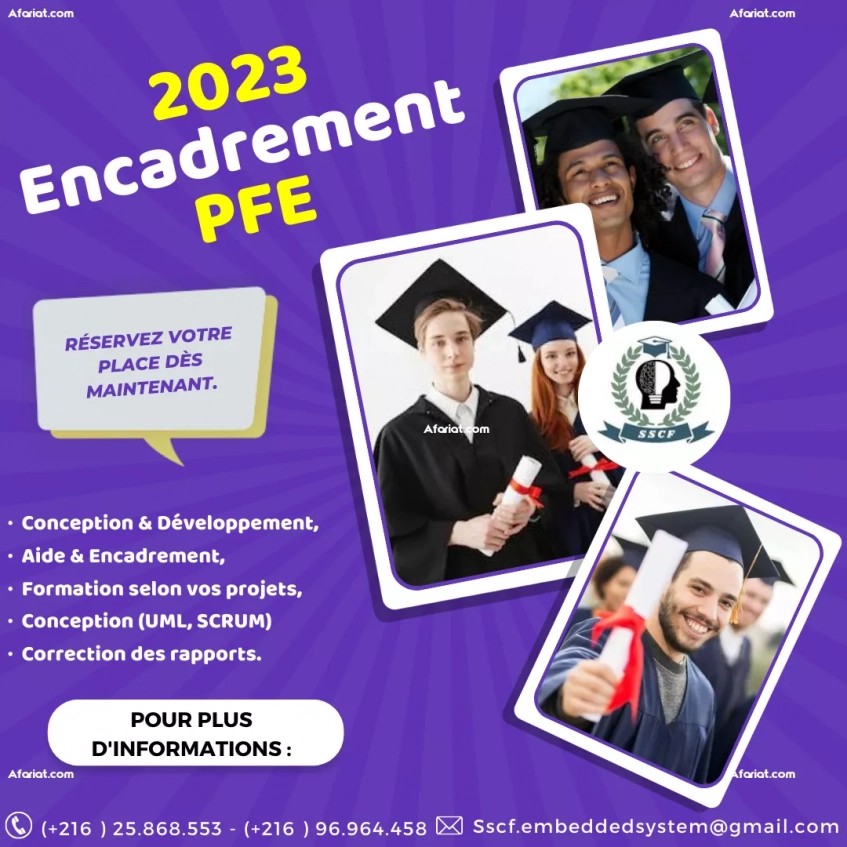 Encadrement pfe 2023 chez sscf