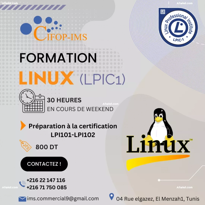 Formation linux : lpic1 | afariat.com