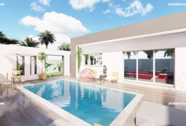A vendre projet de villa avec piscine – réf p505