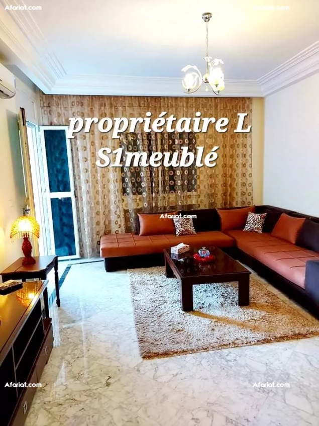 Excellent apt s+1 meublé pour étranger