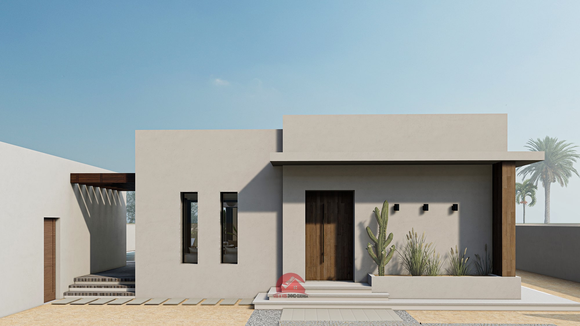 VILLA EN U ET PISCINE PRIVÉE À HOUMT SOUK DJERBA – RÉF P653