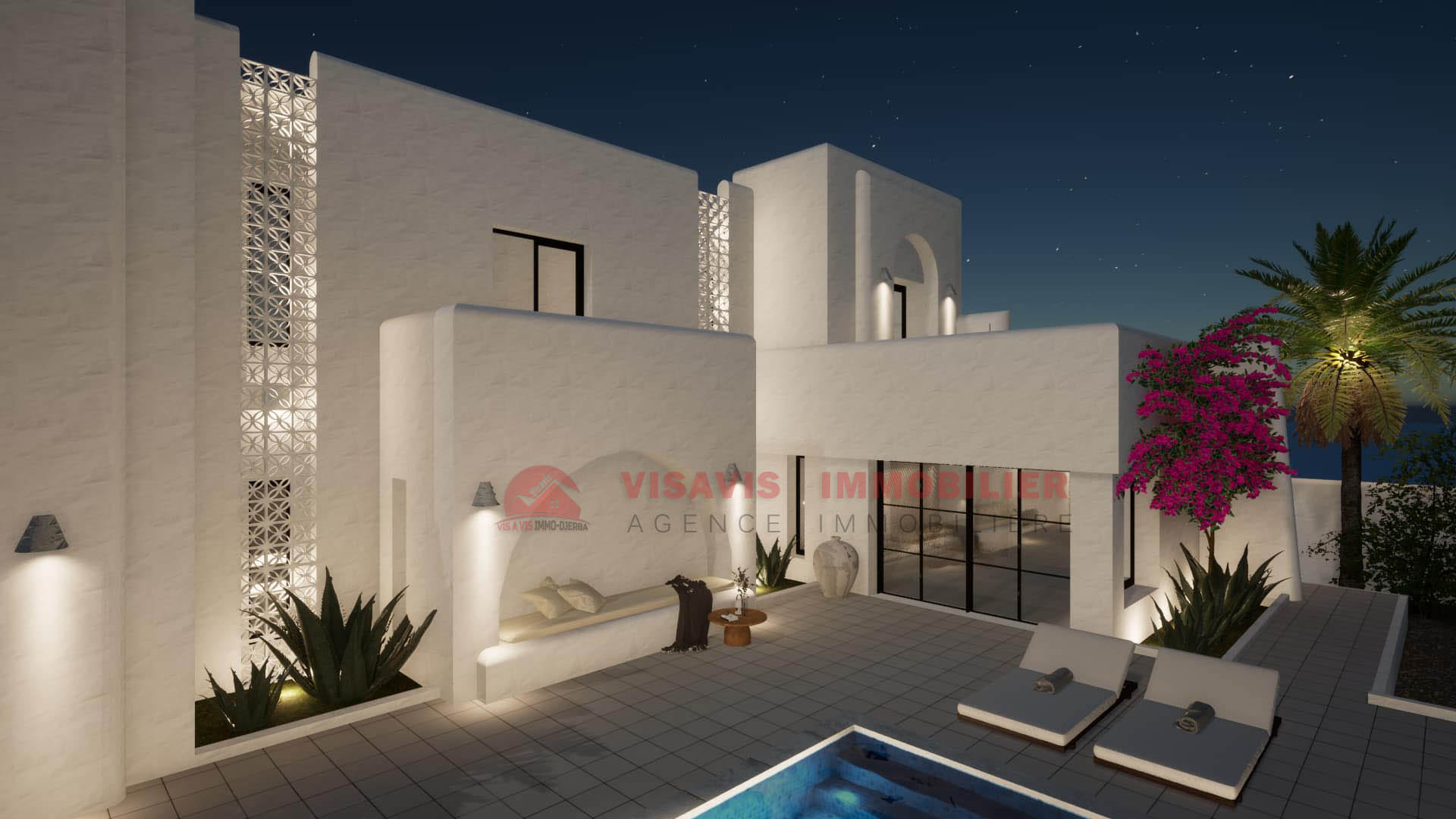 CONSTRUCTION CLÉ EN MAIN – VILLA AVEC PISCINE ZU DJERBA – RÉF P691