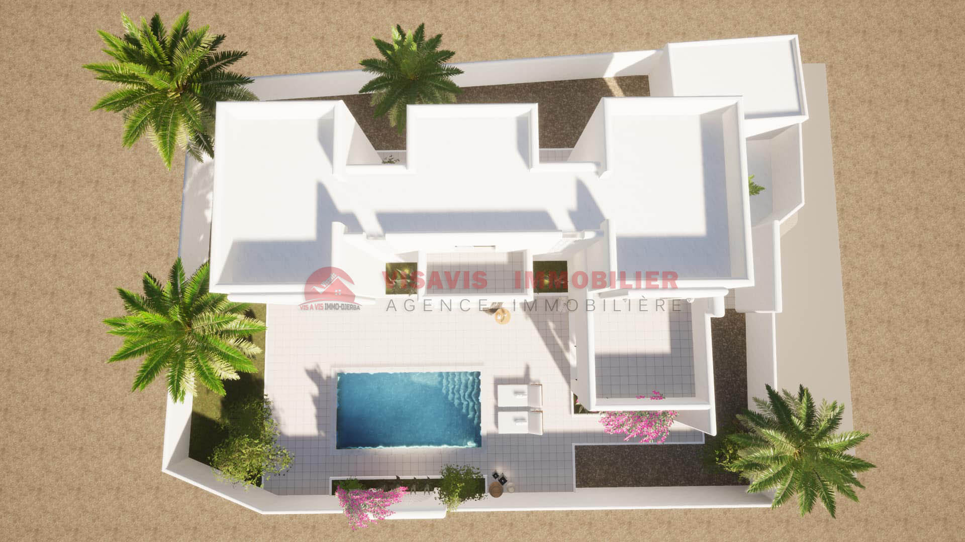 CONSTRUCTION CLÉ EN MAIN – VILLA AVEC PISCINE ZU DJERBA – RÉF P691