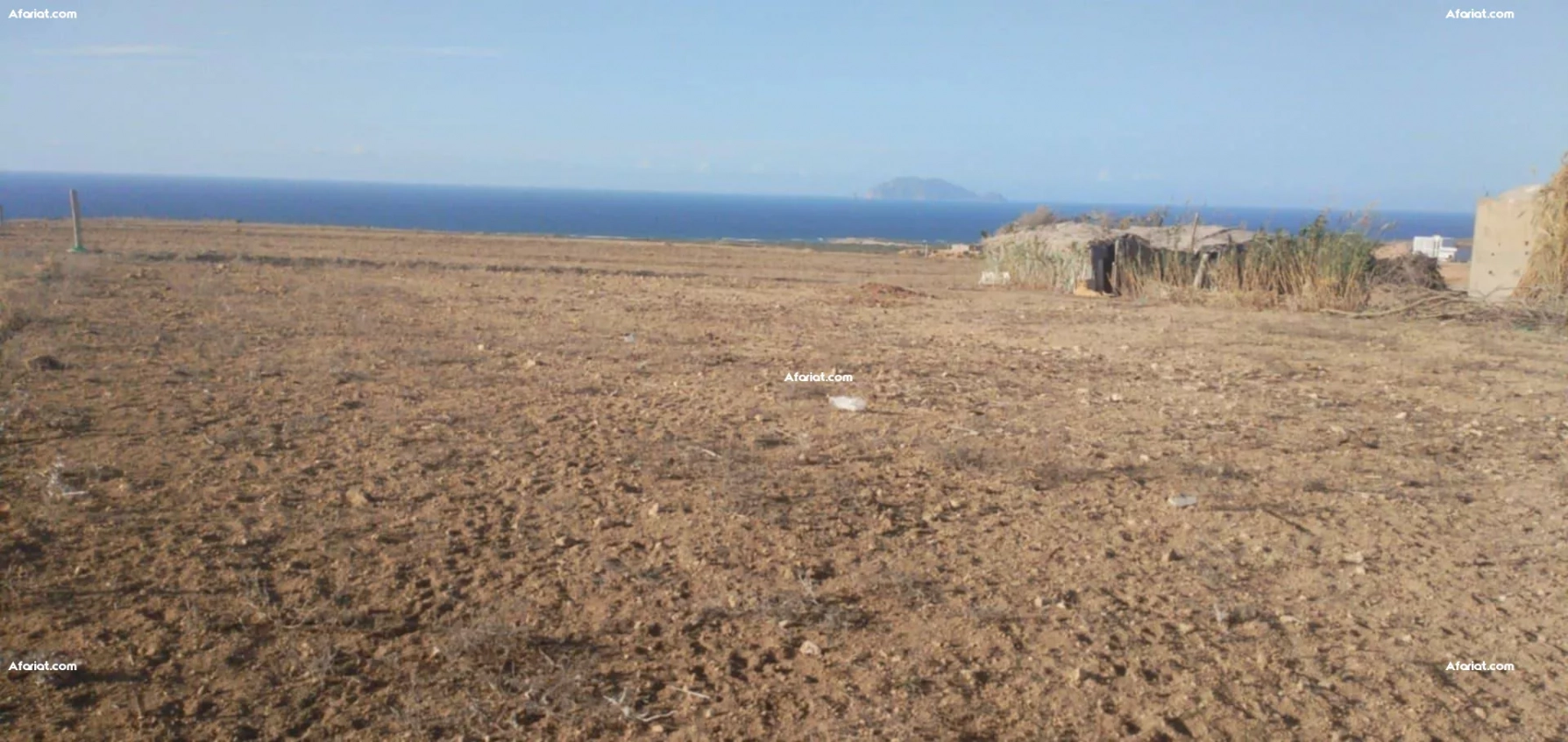 terrain au bord de la mer